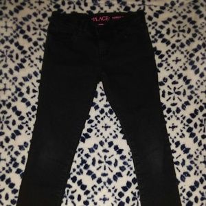 Children's Place basic black super skinny jeans